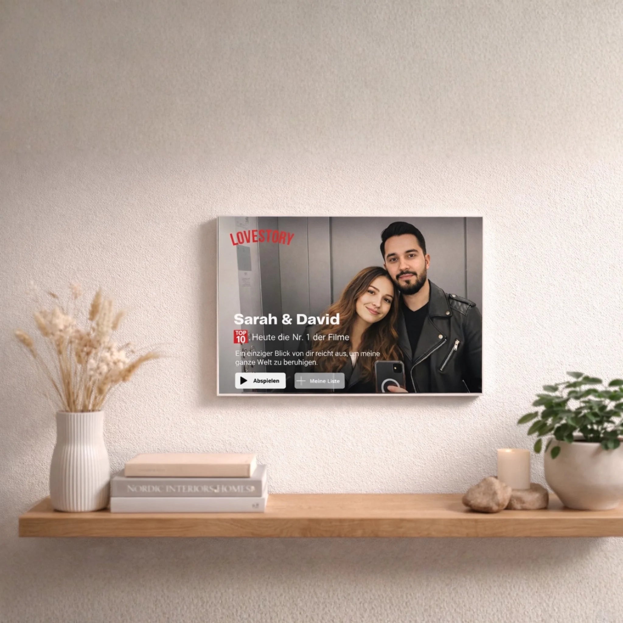  True-Threads - Personalisiertes Filmplakat "Lovestory" | Geschenk für Paare 