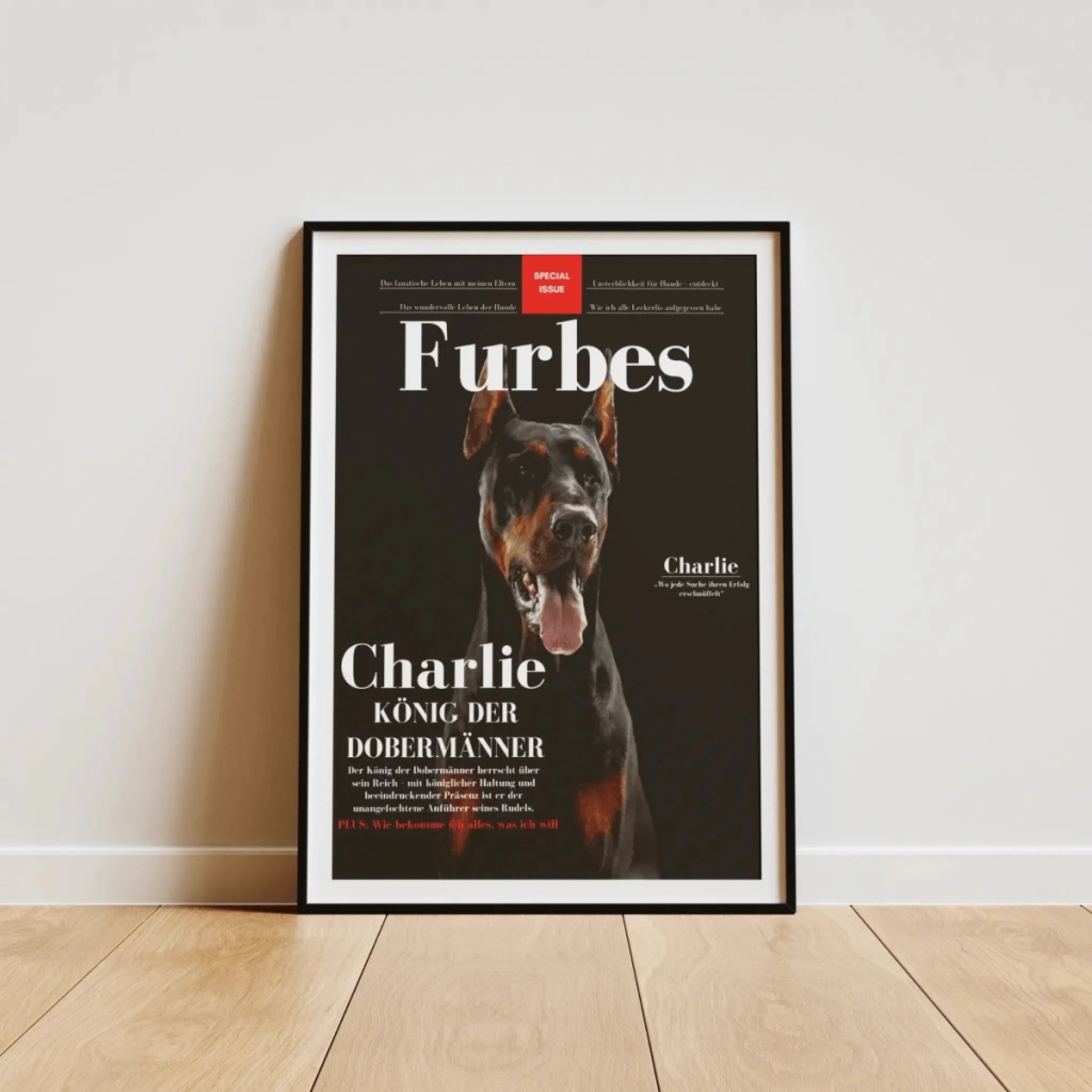  True-Threads - Personalisiertes Hunde-Magazinposter „Furbes“ 
