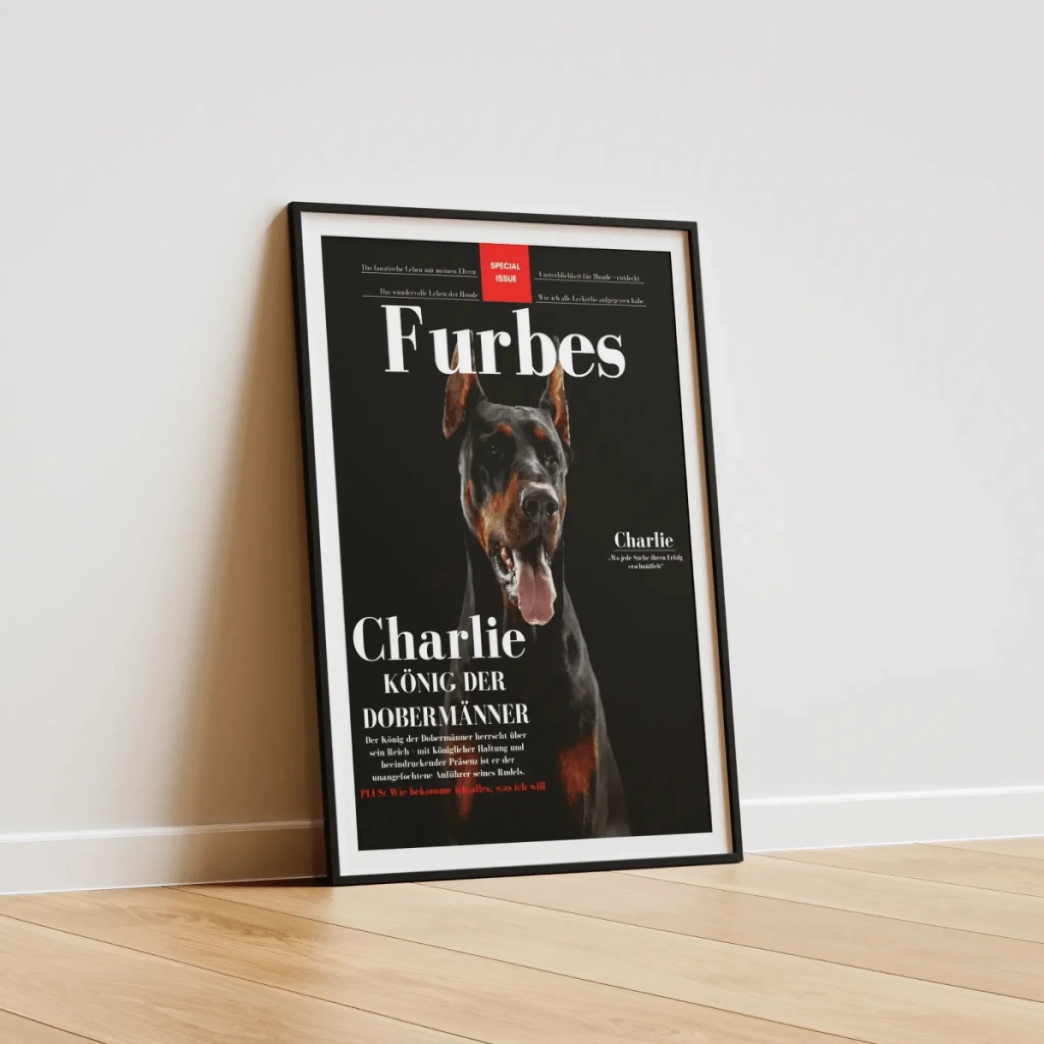  True-Threads - Personalisiertes Hunde-Magazinposter „Furbes“ 