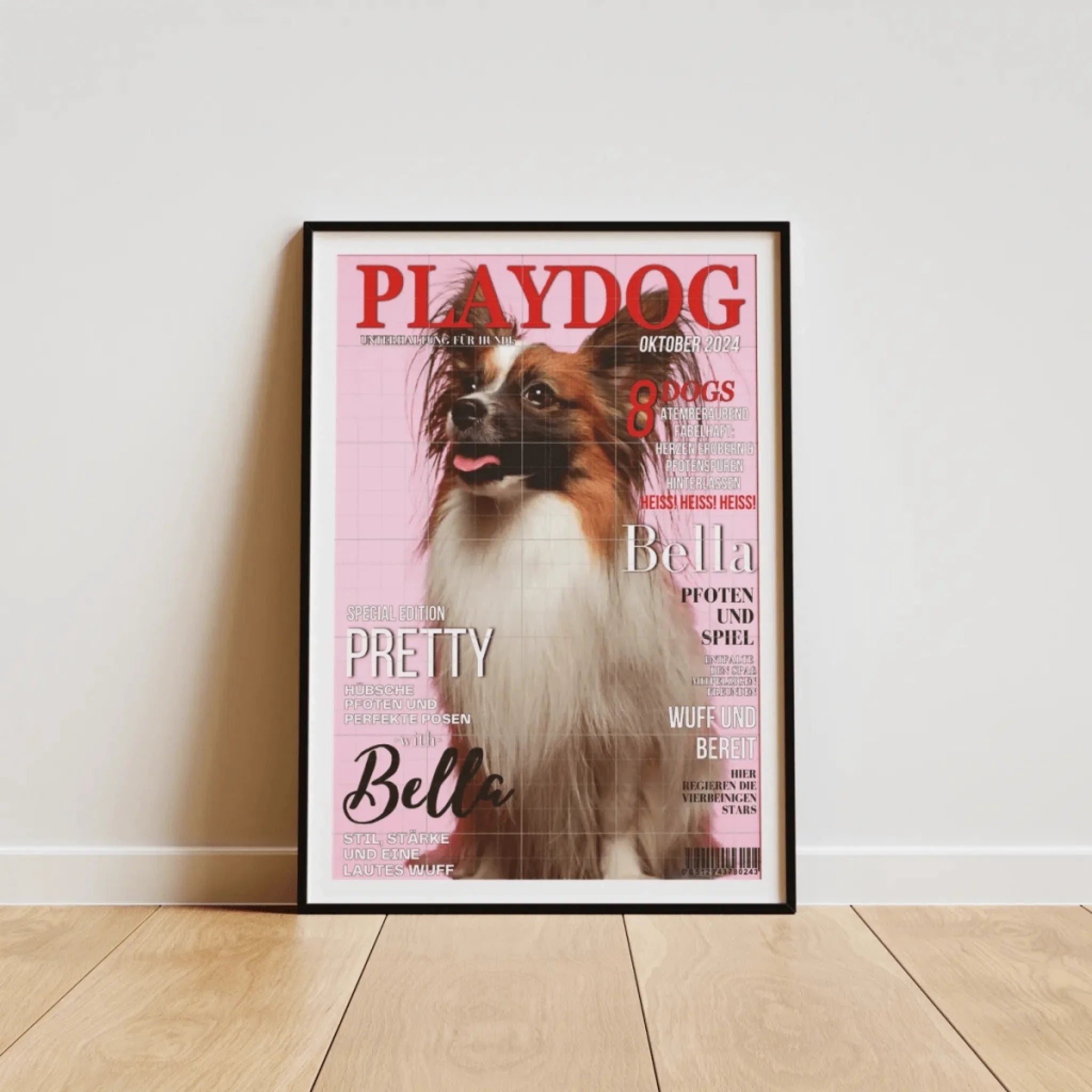  True-Threads - Personalisiertes Hunde-Magazinposter „Playdog“ 