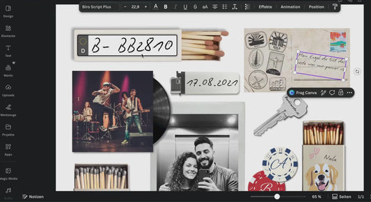 Geburtstagsgeschenk für ihn | Streichholzschachtel Geschenk für Sie und Ihn | Canva Vorlage